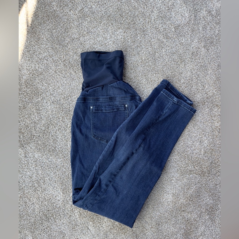 Indigo Blue Maternity Jegging, Dark Wash, XL
